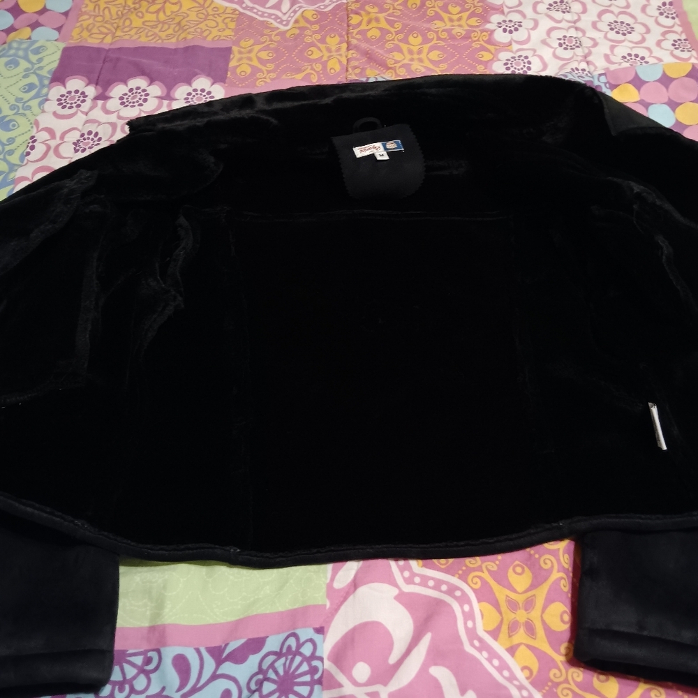 🧸Bejeweled bomber jacket black M - Picture 7 of 10